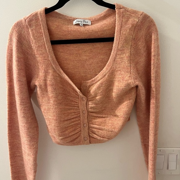 Emory Park Crop Ruched Sweater - Picture 2 of 6